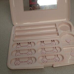 Mary Kay Vintage Pink Large Makeup Mirror Hard Case